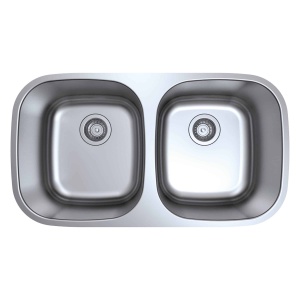 Kitchen Stainless Equal Double Bowl 18g