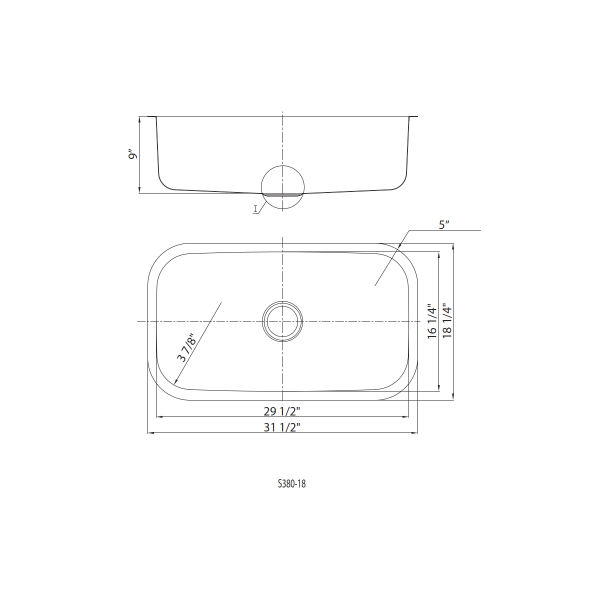 Kitchen Stainless Single Bowl 18g - Image 2