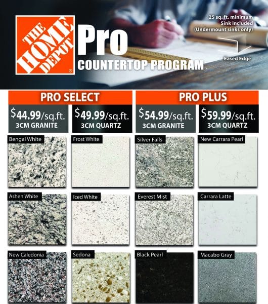 Home Depot Pro Countertop Program Accent Countertops