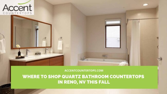 Quartz bathroom countertops in Reno