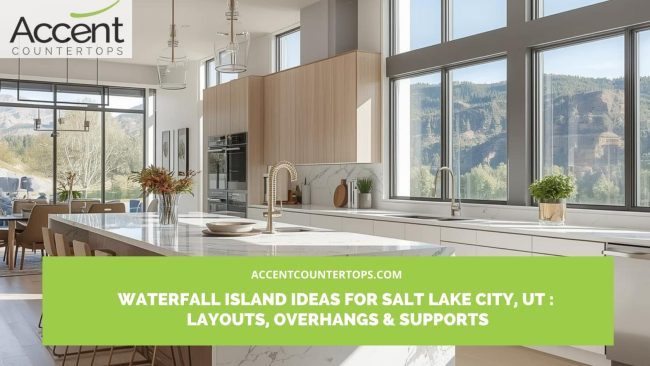 Waterfall Island Ideas for Salt Lake City, UT _ Layouts, Overhangs & Supports waterfall island ideas Salt Lake City