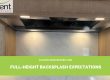 full-height backsplash