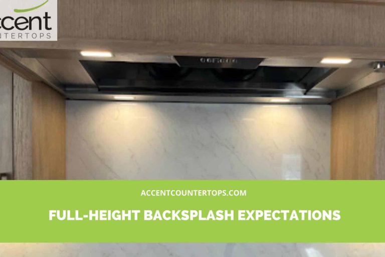 full-height backsplash