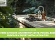 outdoor kitchen countertop cost Reno