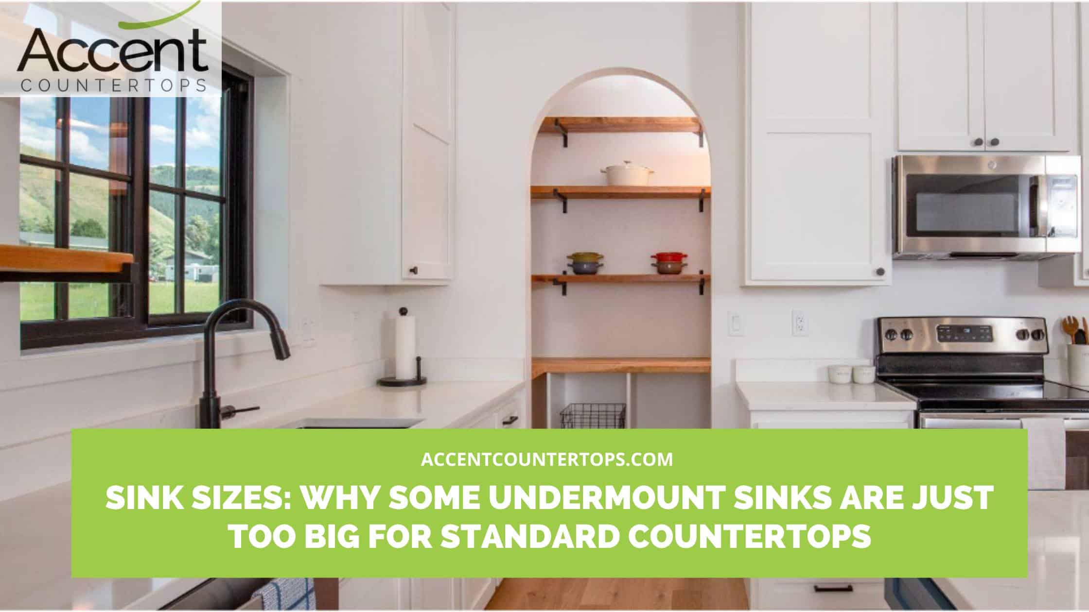 undermount sink size