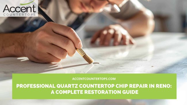 repair chip in quartz countertop Reno