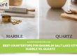 best countertop for baking marble vs quartz Salt Lake City